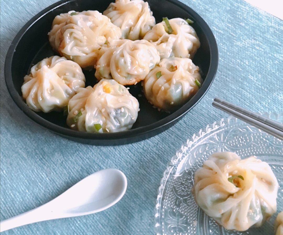 生煎蔬菜水晶包