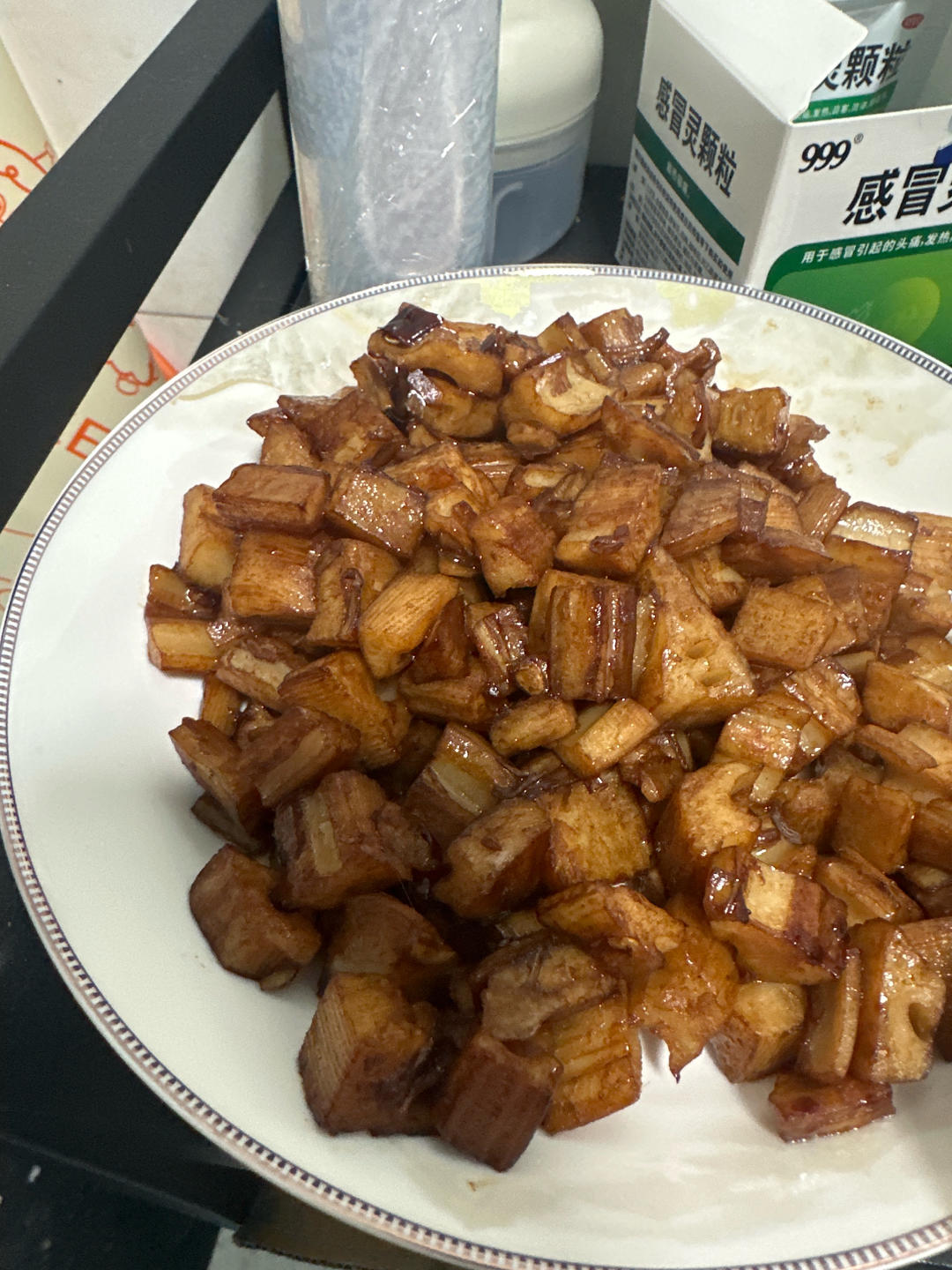 家常快手菜小炒藕丁真香