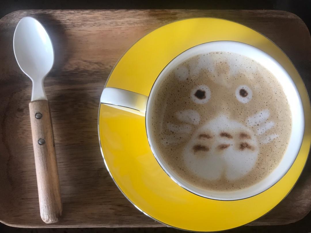 龙猫拉花 咖啡