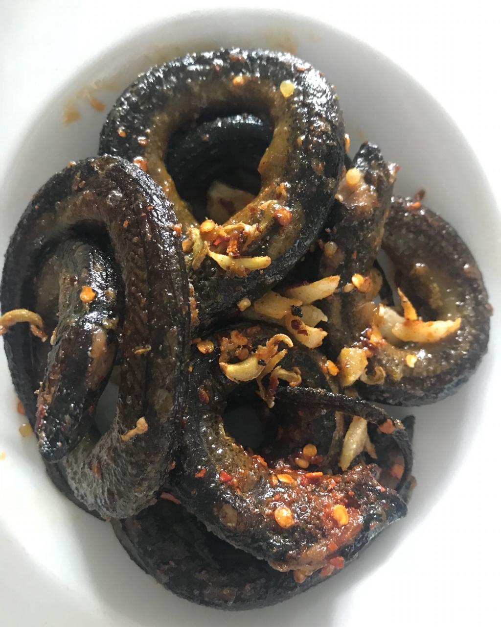 方金妈妈做的火爆盘鳝