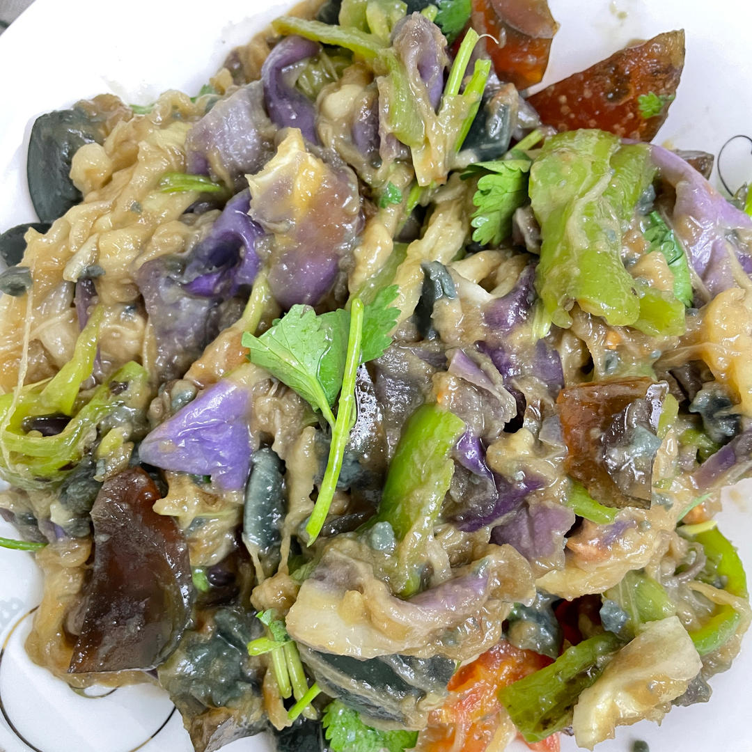 超下饭擂茄子辣椒松花蛋