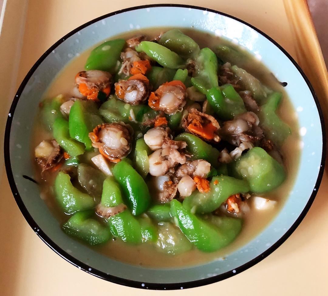 丝瓜炒扇贝