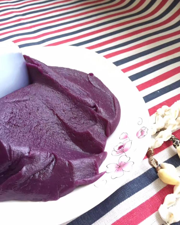 奶油紫薯芋泥（简易厨师机版）