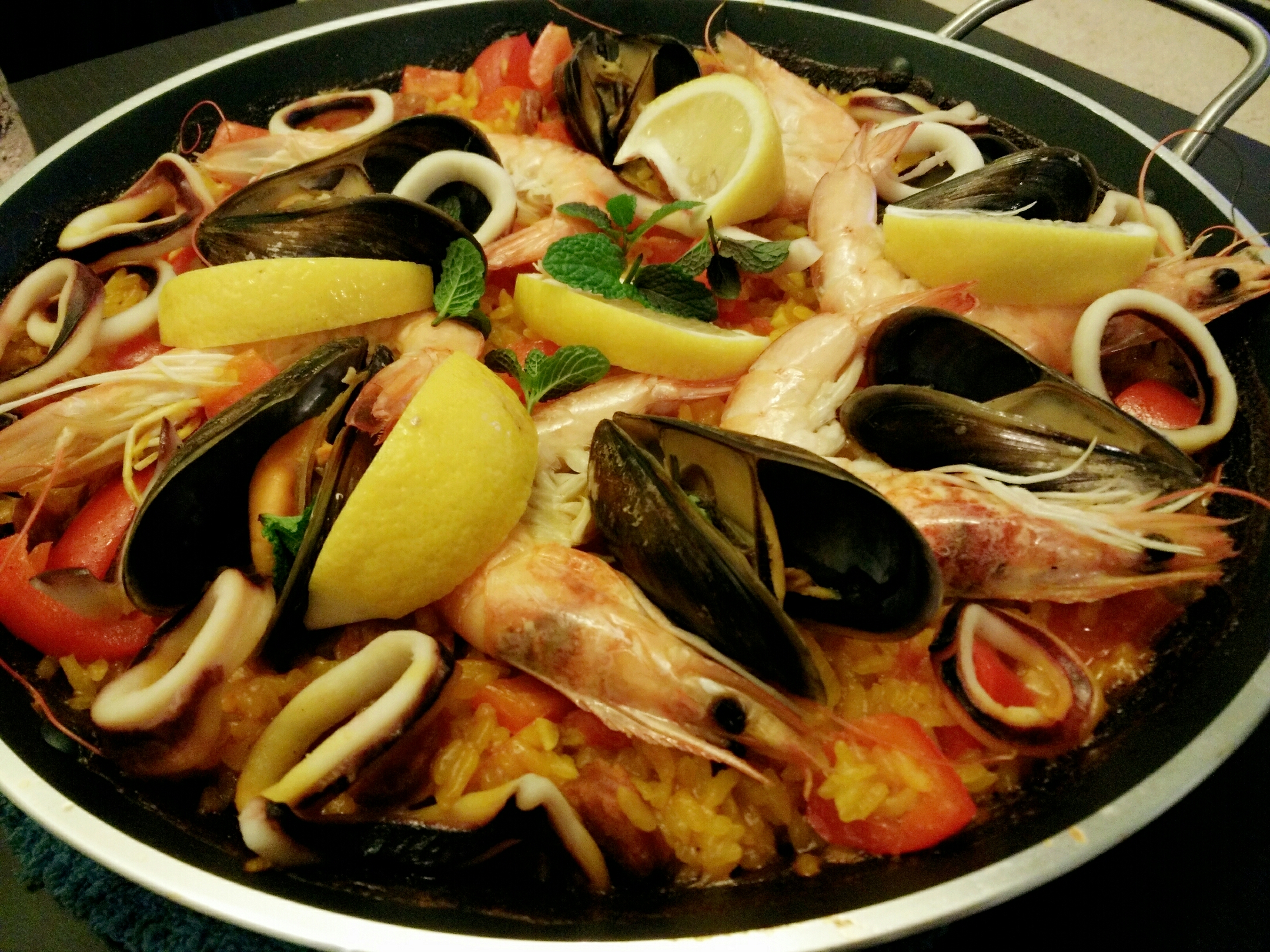 简易版西班牙海鲜饭的做法