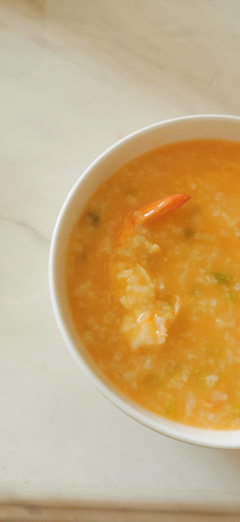 鲜虾砂锅粥