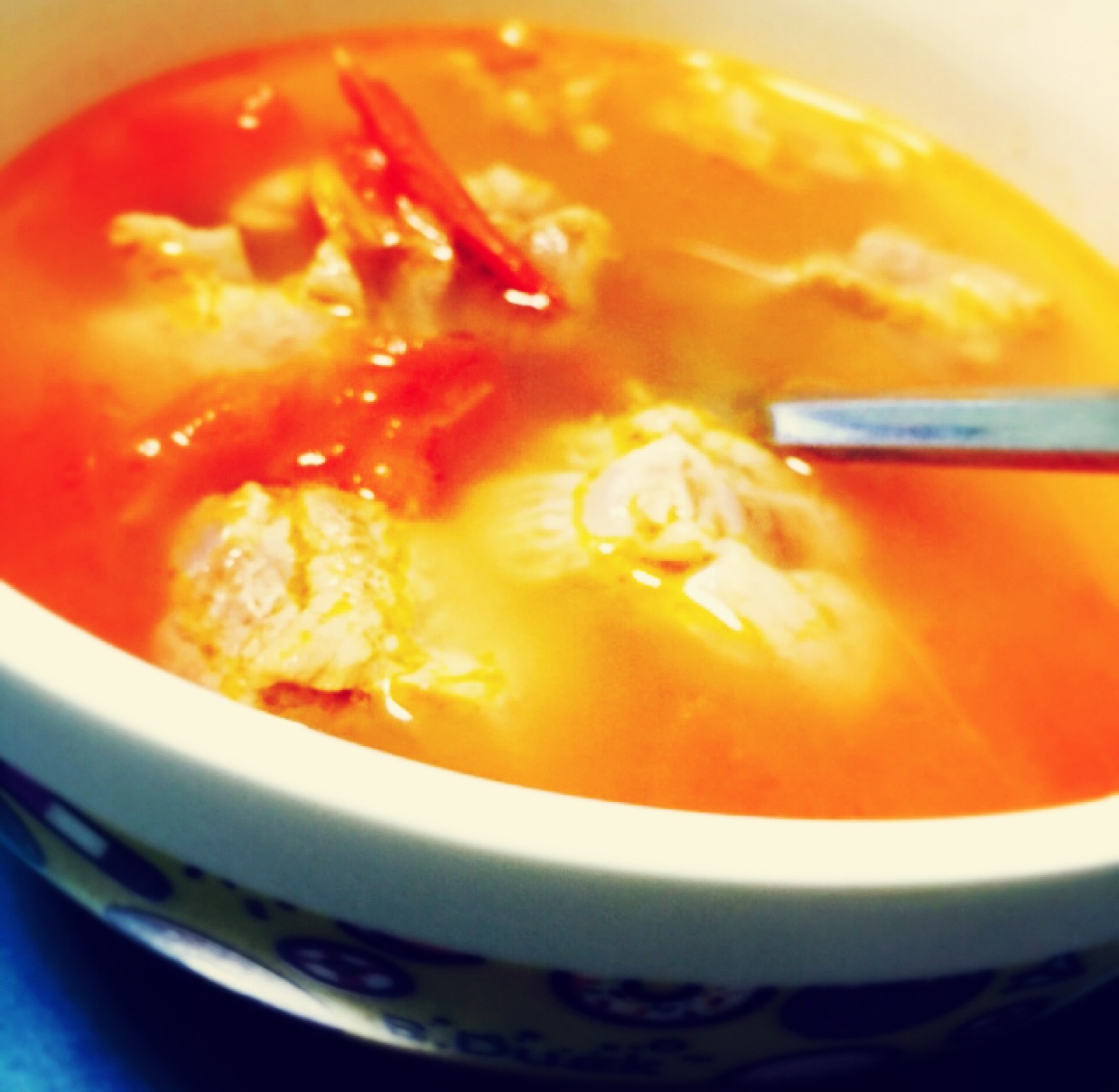 番茄土豆玉米排骨汤