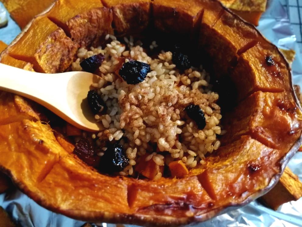 肉桂蜂蜜坚果烤南瓜🎃