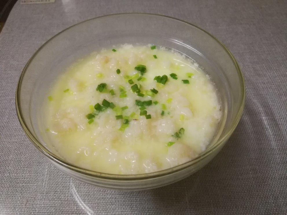 滑嫩的虾仁蛋羹