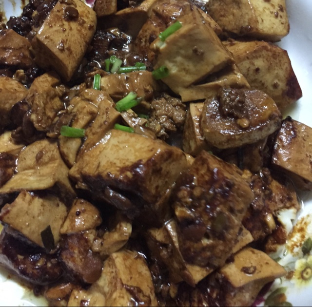 家常红烧肉末豆腐