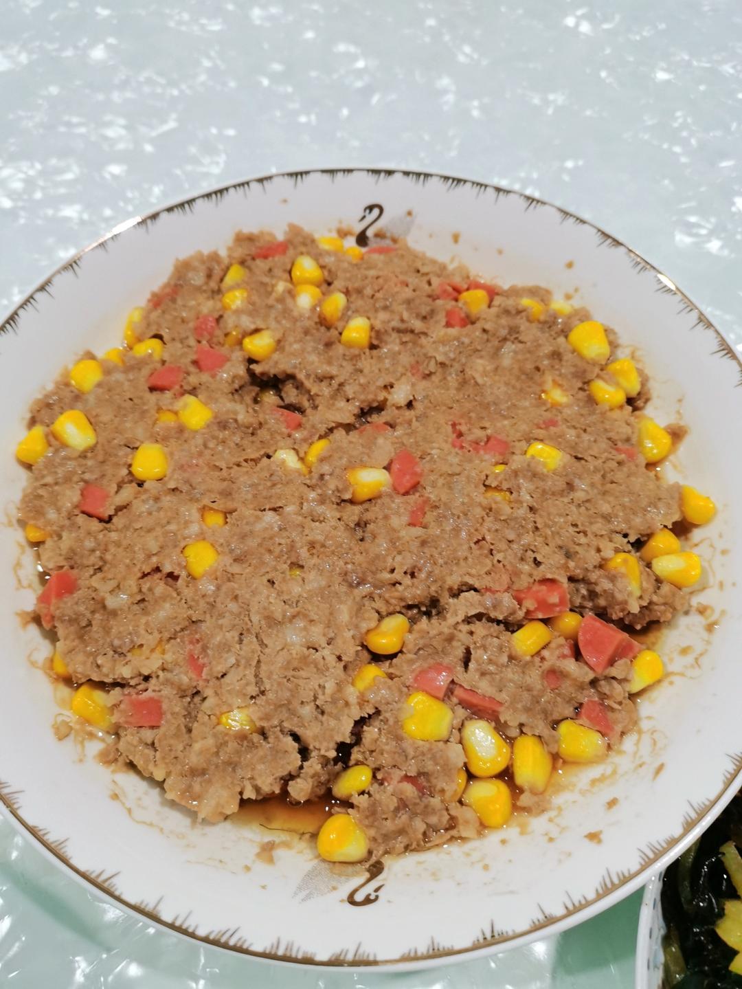 莲藕蒸肉饼