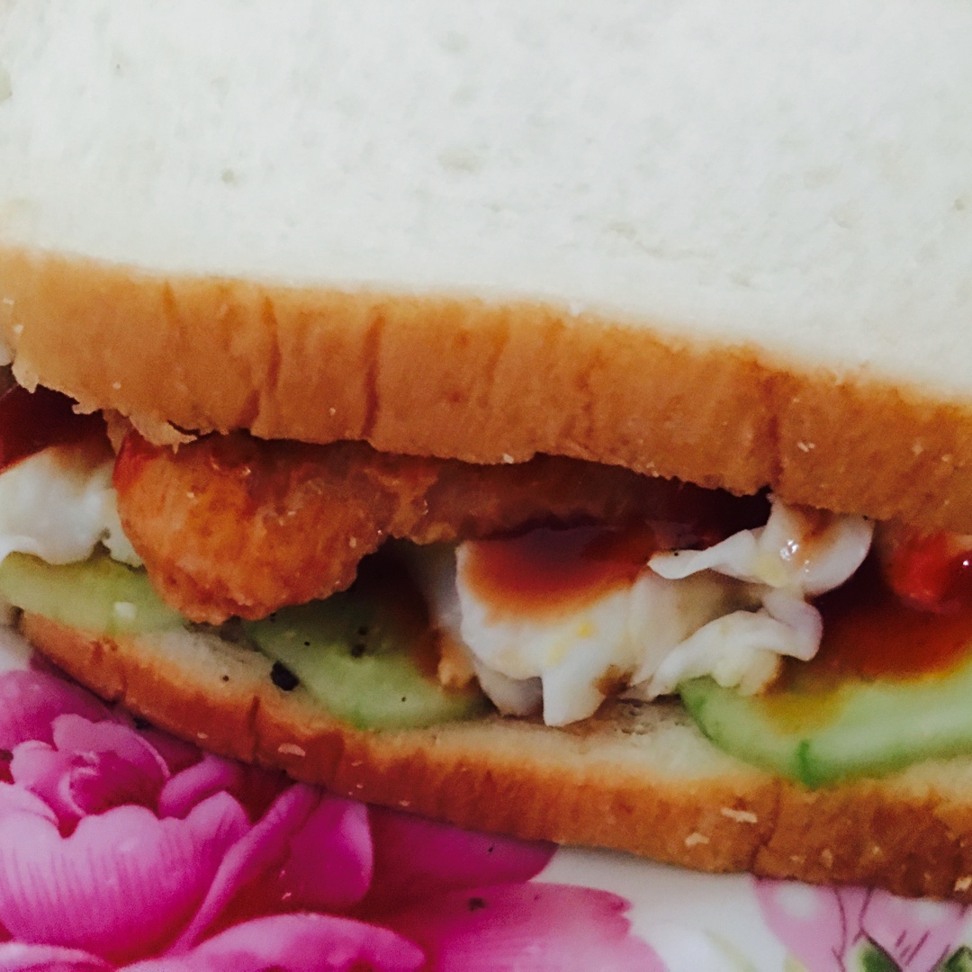 火腿芝士蛋三文治