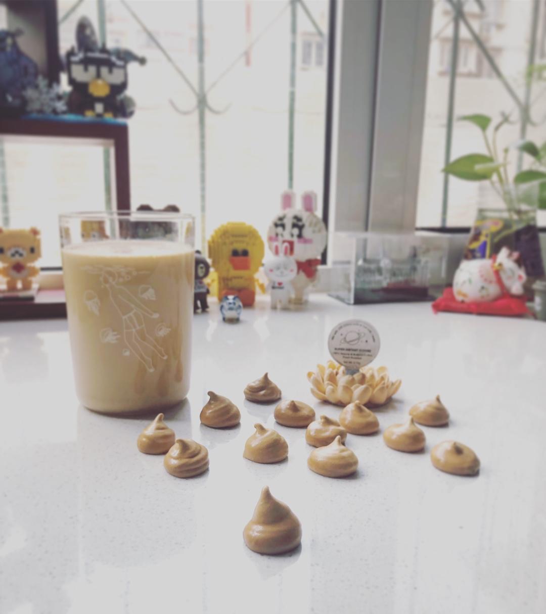 焦糖意式蛋白霜，可以不甜的焦糖蛋白糖