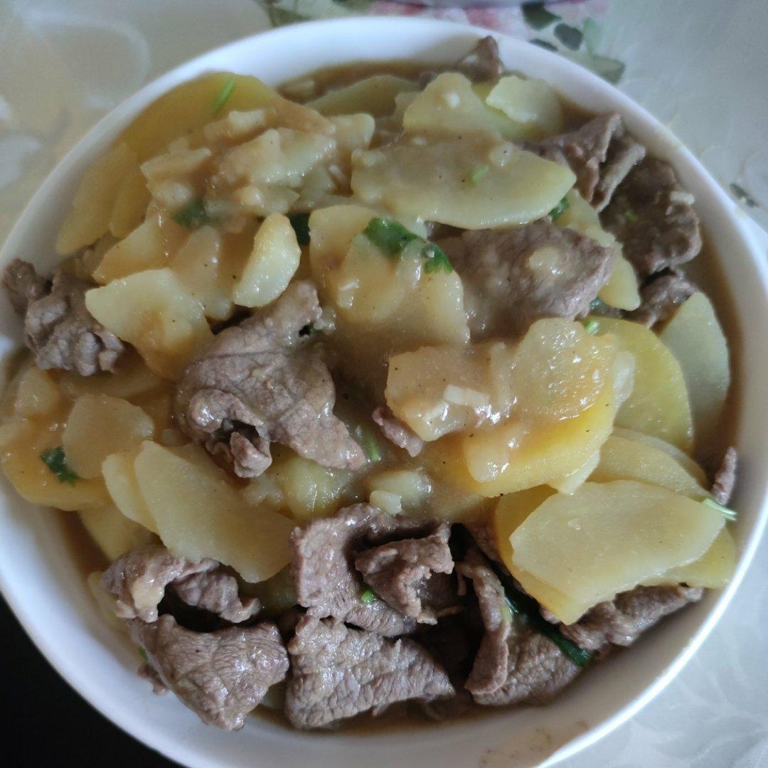 超嫩滑土豆牛肉片（快手减脂）