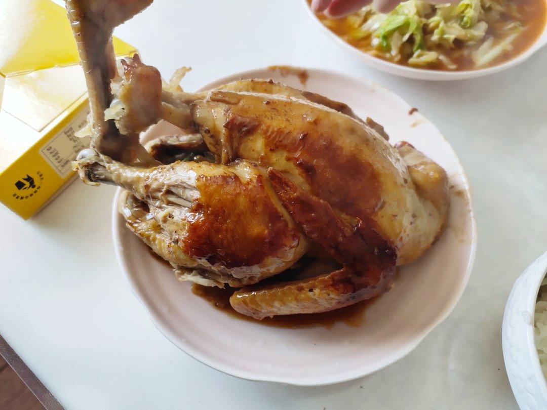 电饭锅焖三黄鸡