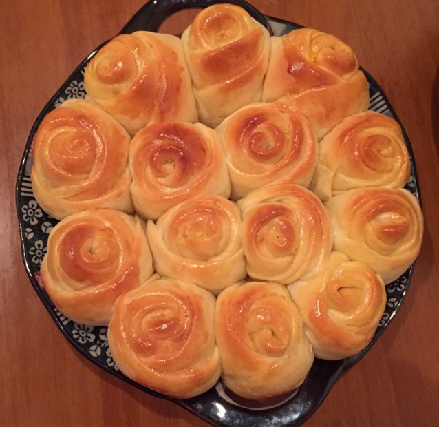 玫瑰花面包