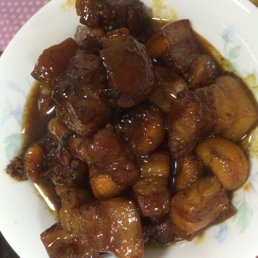 板栗红烧肉