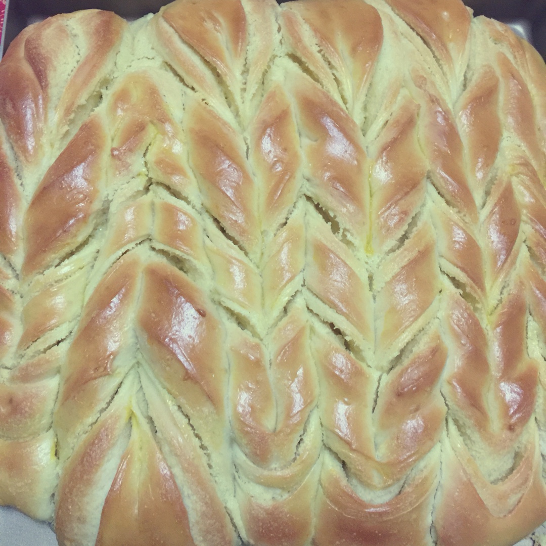 杏仁奶油软排包