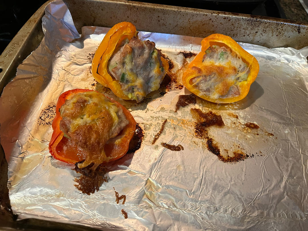 青彩椒塞肉 普罗旺斯版