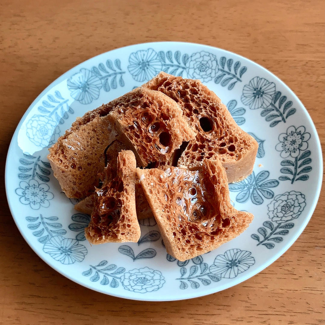 樱桃小丸子的奶奶拿手魔法美食--卡美罗(蜂巢糖)