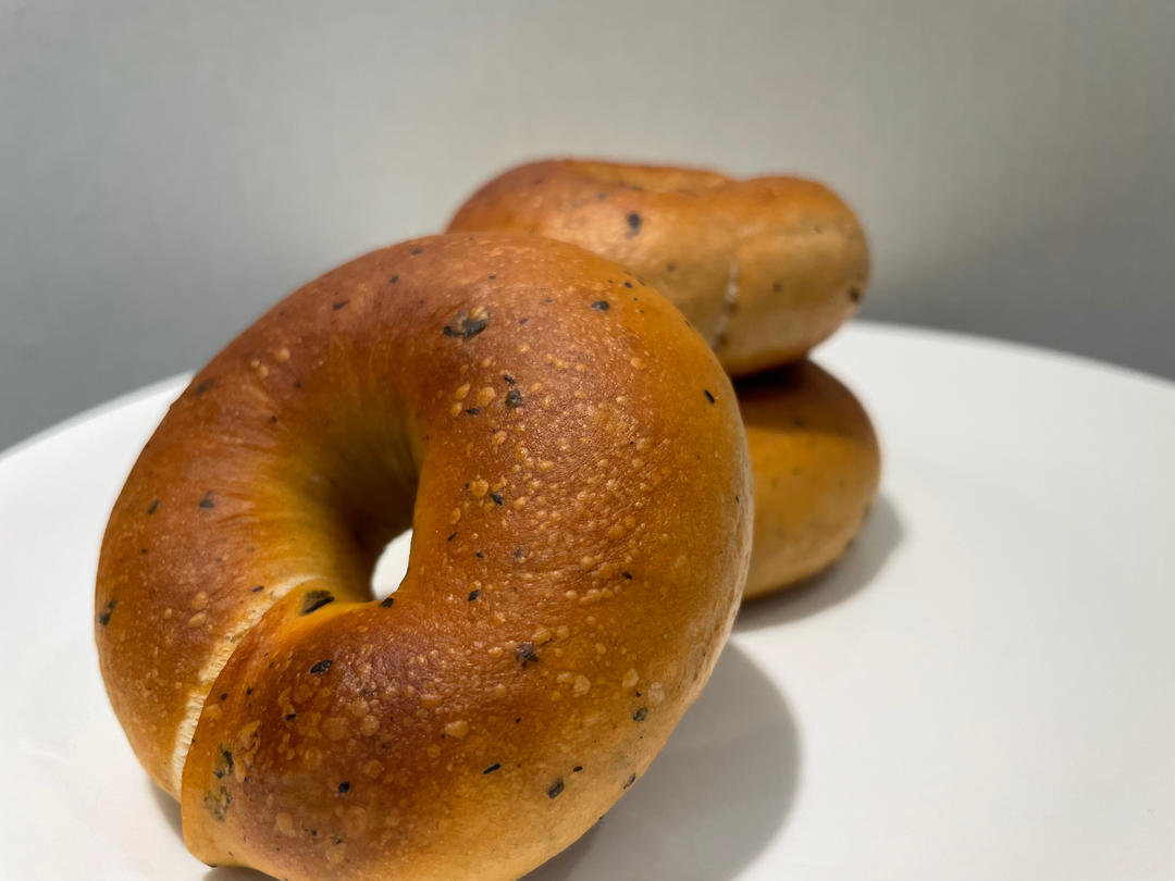 基础奶香贝果&蜜豆乳酪贝果