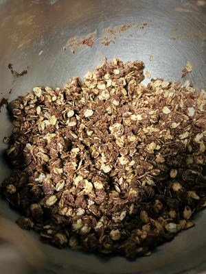 冬日甜品—巧克力燕麦球的做法 步骤2