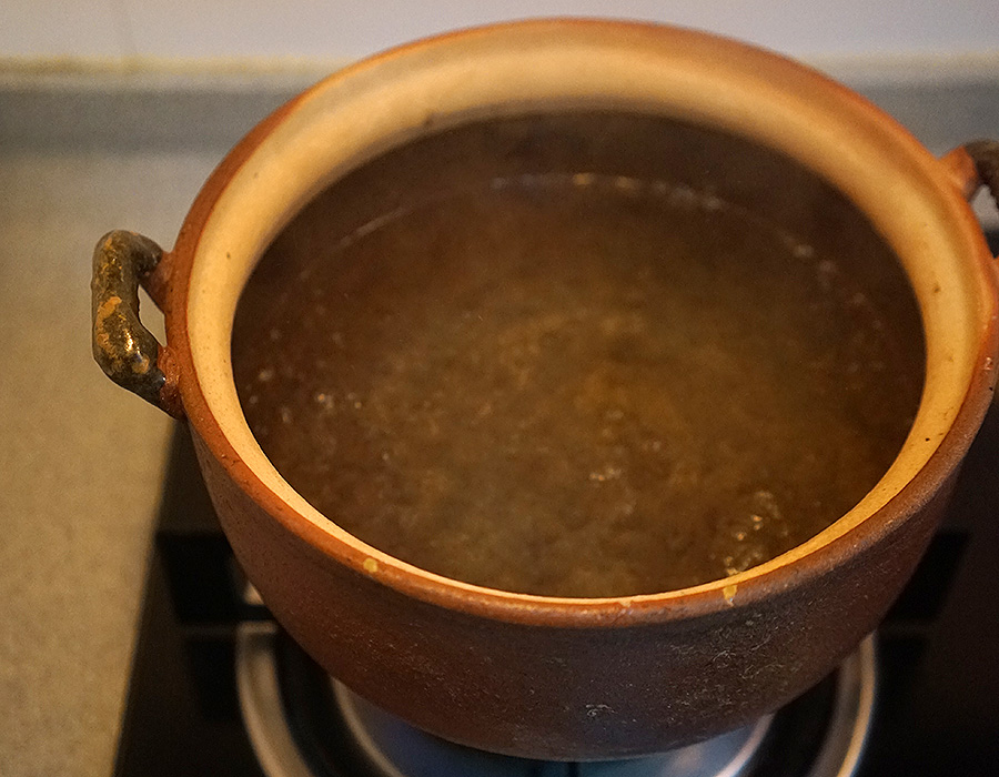 梭子蟹砂锅粥的做法 步骤4