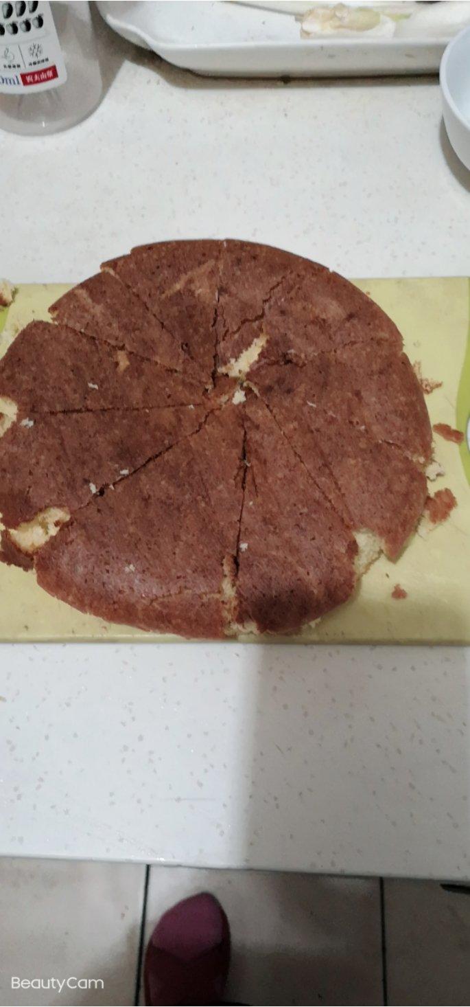 八寸戚风蛋糕（生日蛋糕坯）附六寸配单