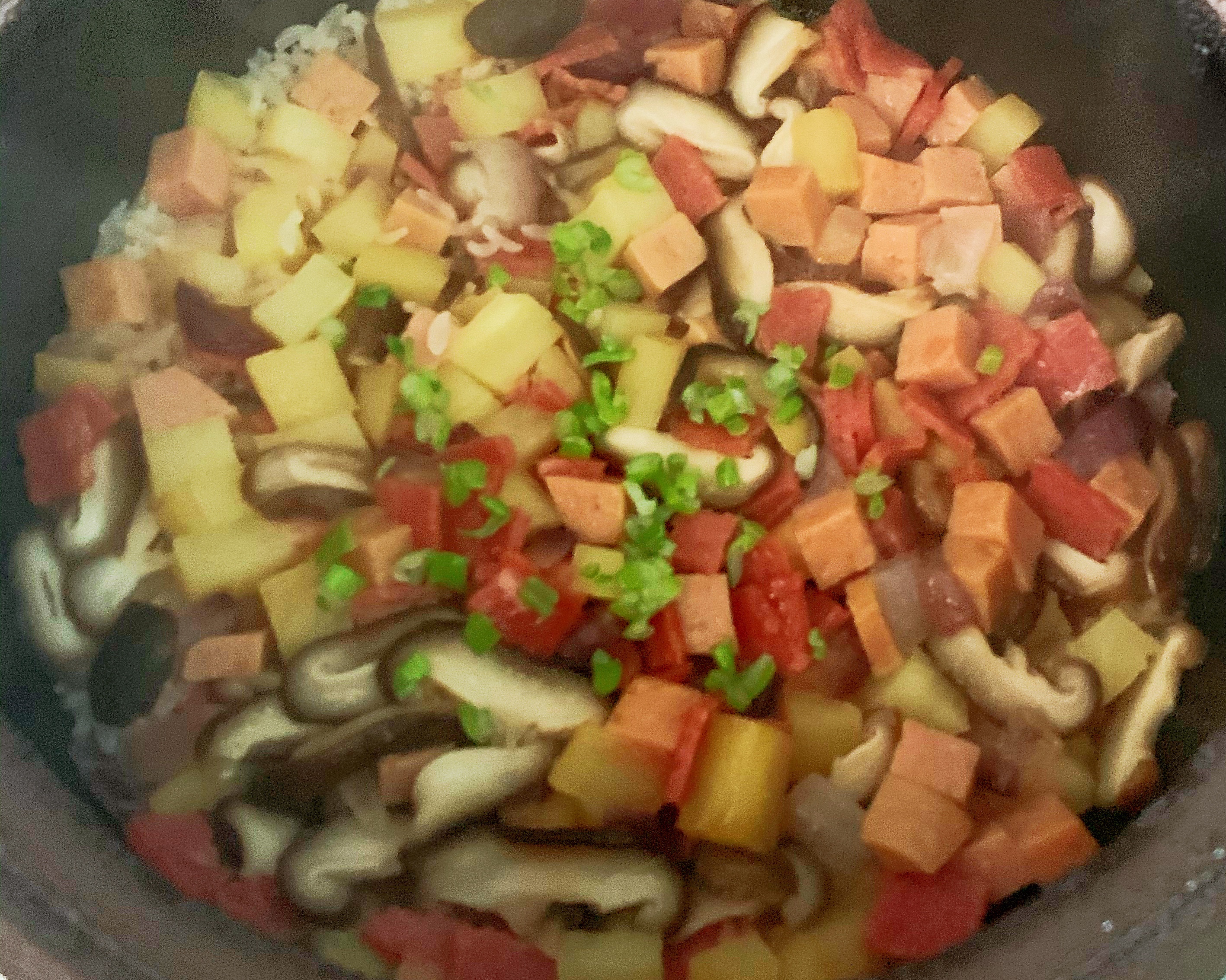 培根土豆焖饭的做法