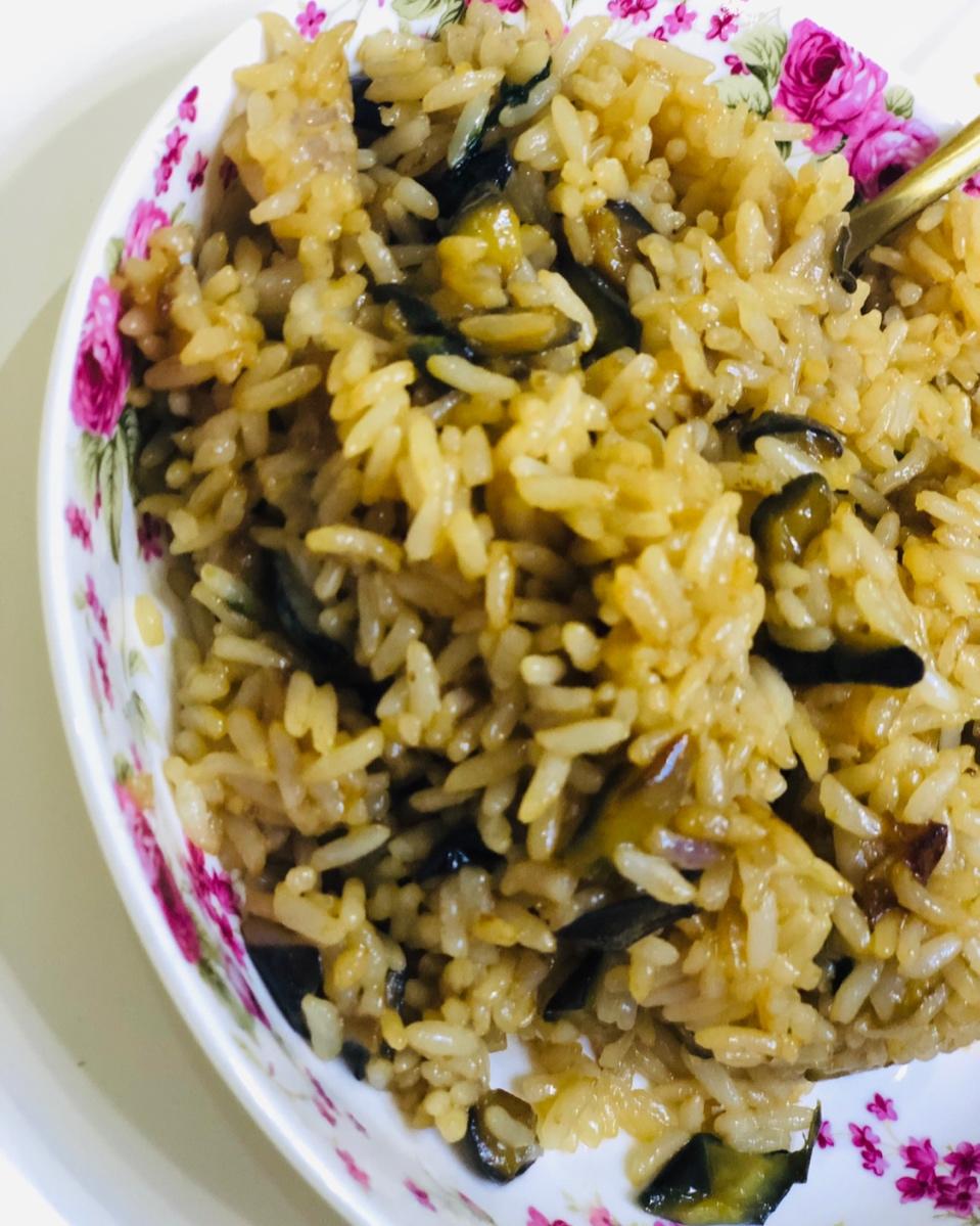 特别好吃的茄子炒饭