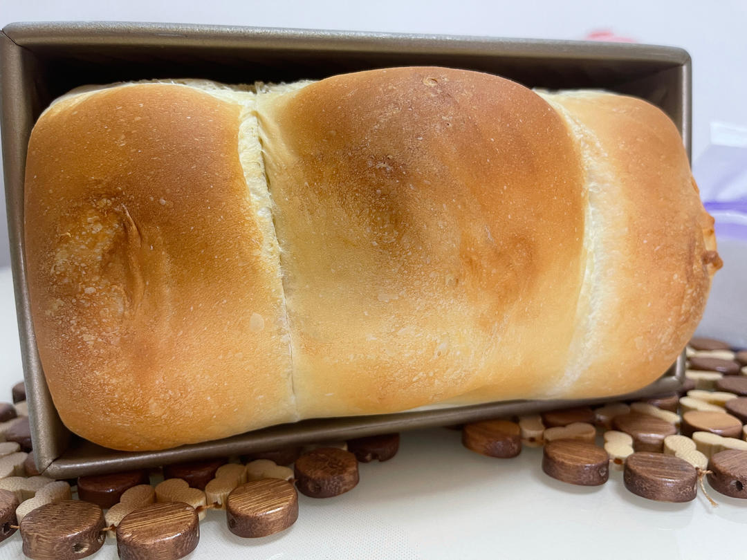 一次发酵的汤种吐司～拉丝到没朋友