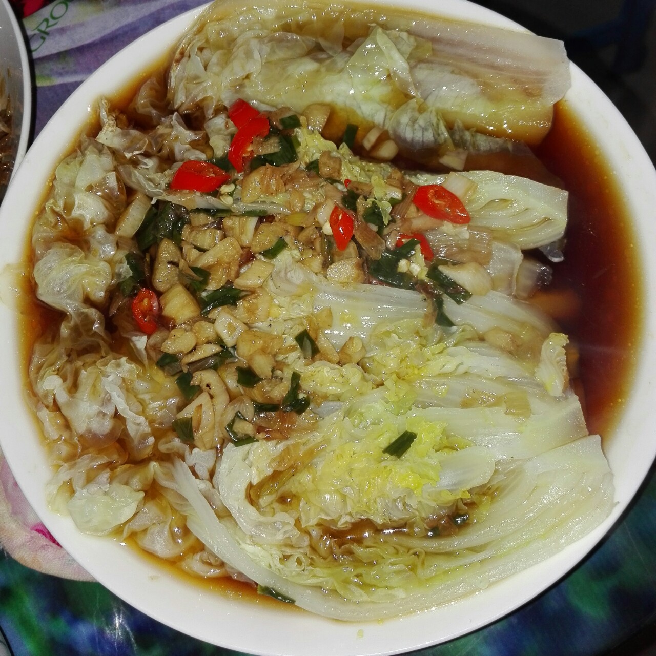 蒜蓉粉丝蒸娃娃菜