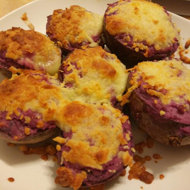 咪姆的马苏里拉芝士焗紫薯的做法