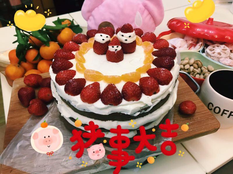 8寸可可戚风蛋糕