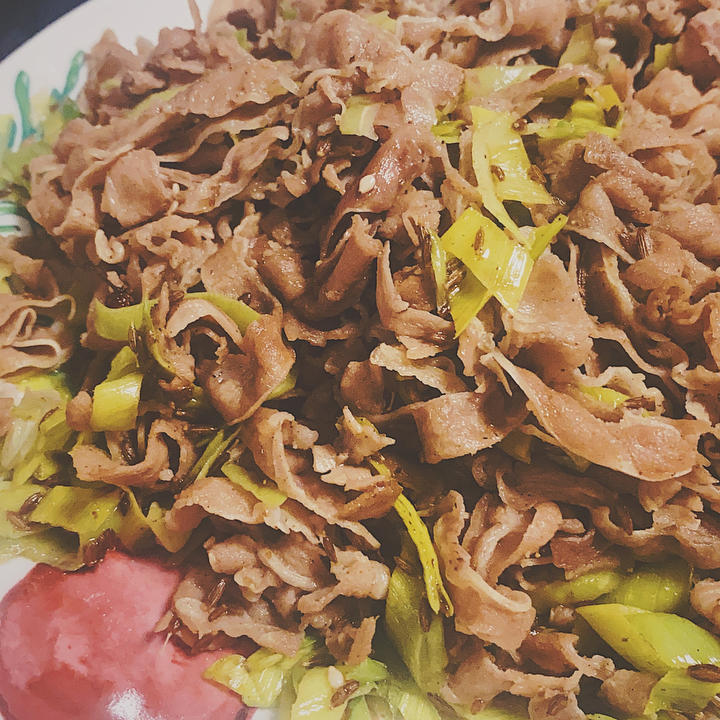 葱爆孜然羊肉
