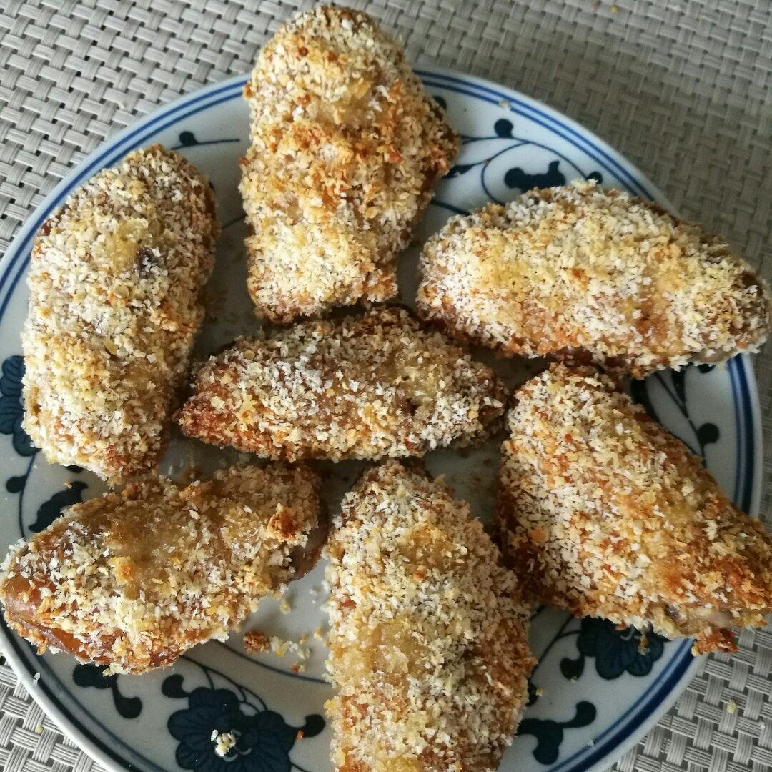 烤鸡翅（面包糠版）