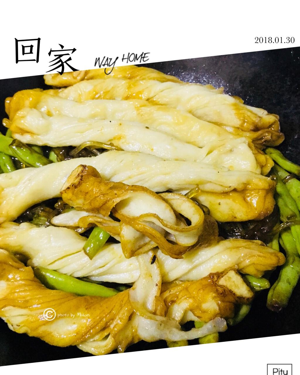 懒人饭豆角粘卷子一锅出