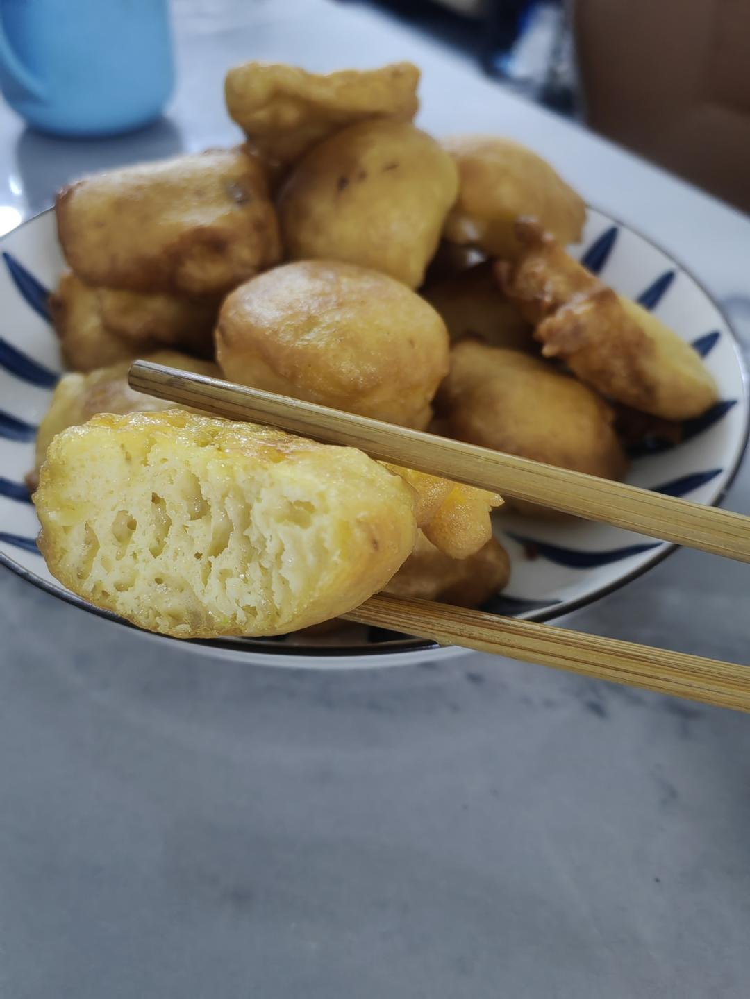 一起用餐吧—油炸鸡蛋泡泡