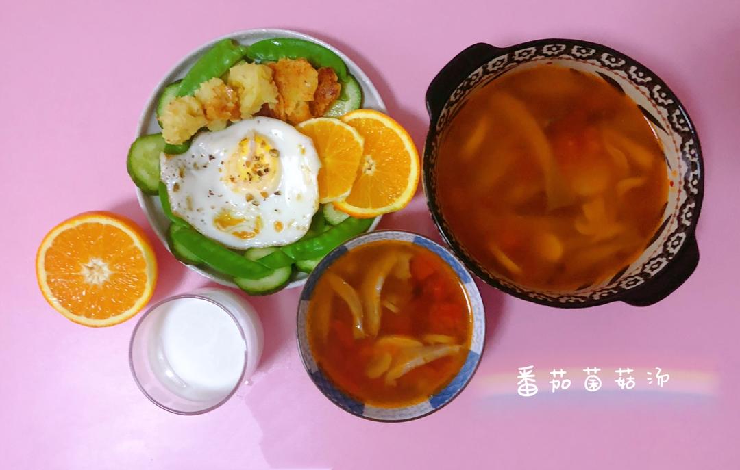 秋日暖汤——番茄菌菇汤