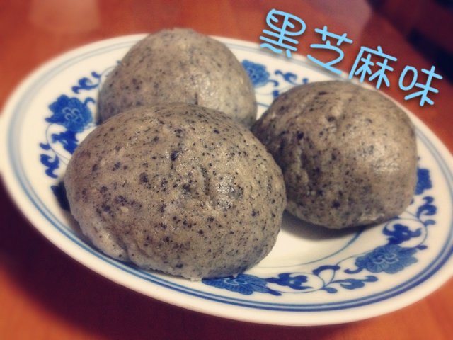 黑芝麻豆渣馒头