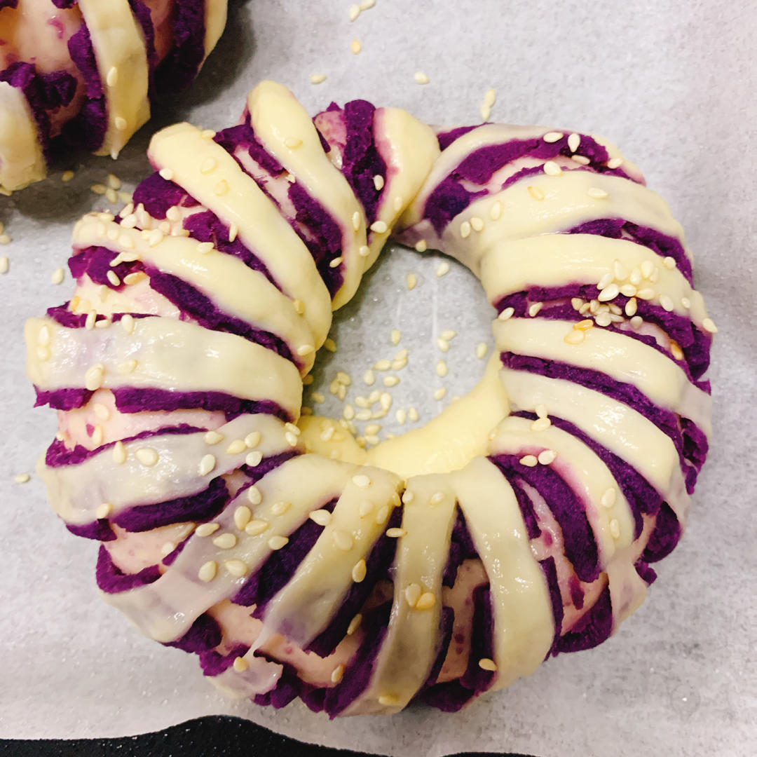 紫薯面包圈