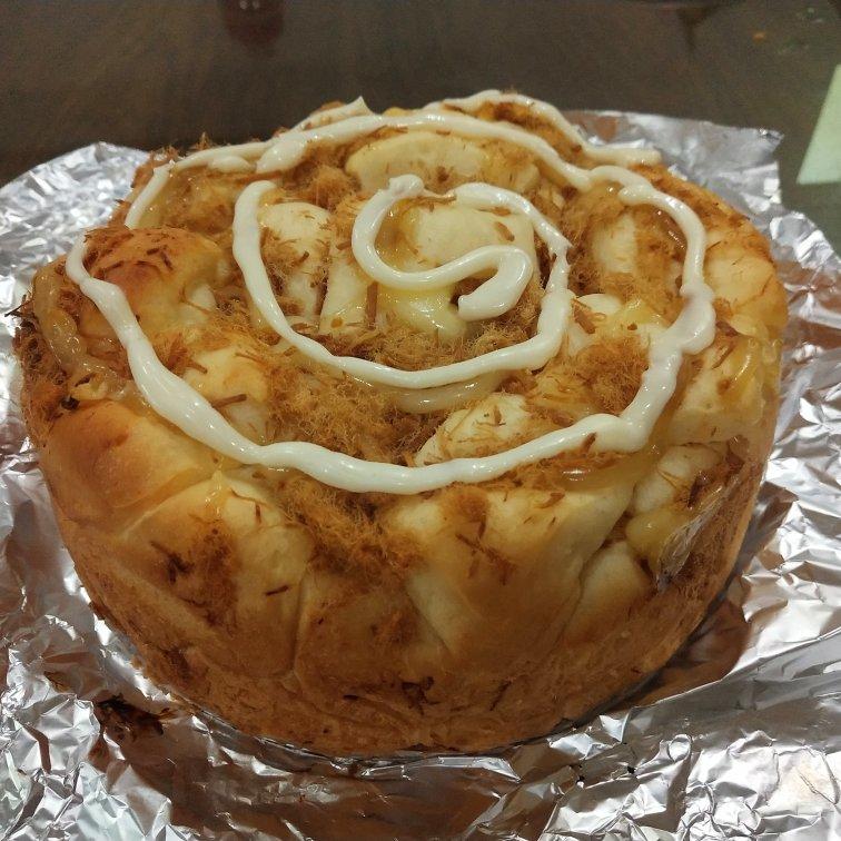 肉松手撕面包—超软会爆浆的面包哟