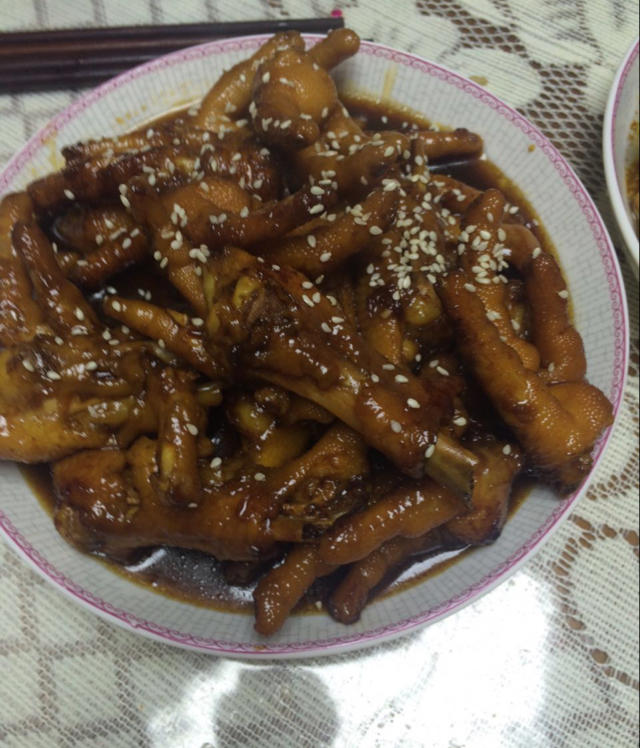 香辣烧鸡爪