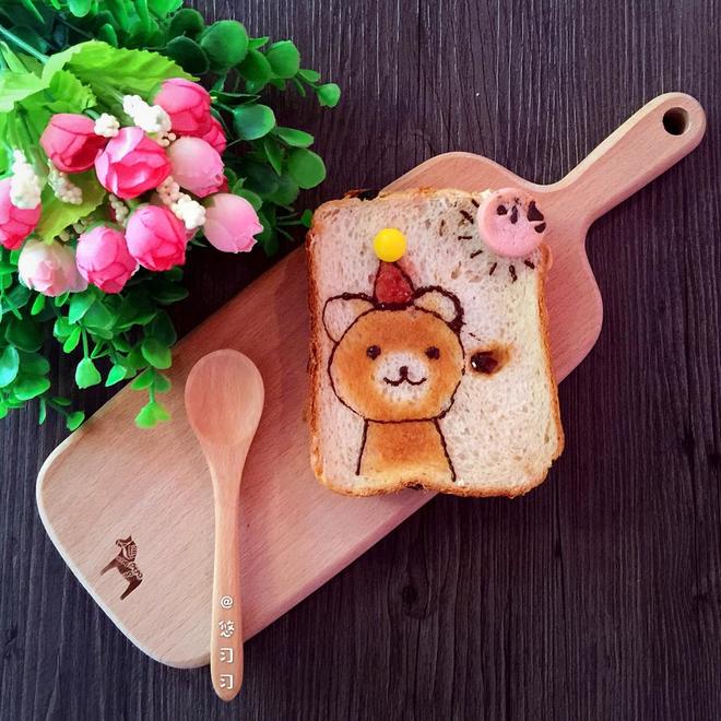 趣味童餐—小熊吐司的做法