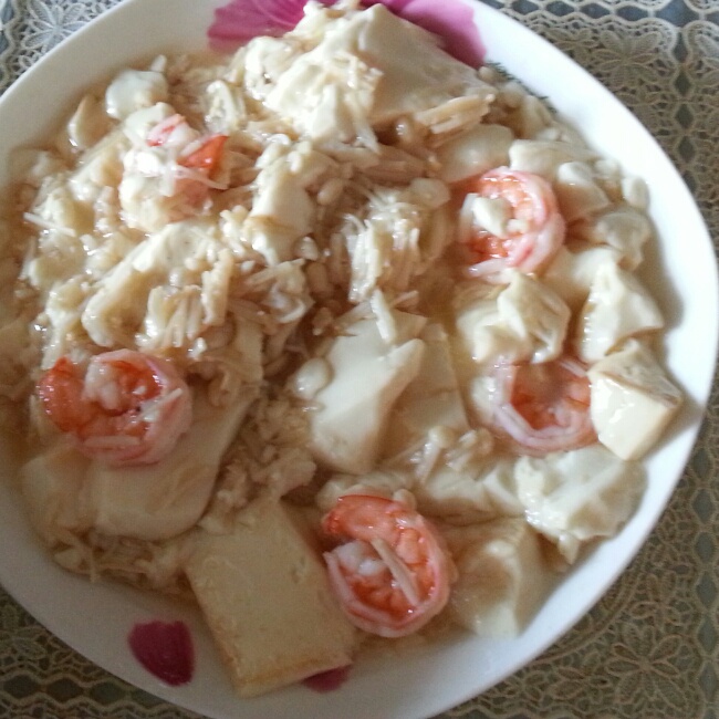 金针菇豆腐 素食也可以如此美味！