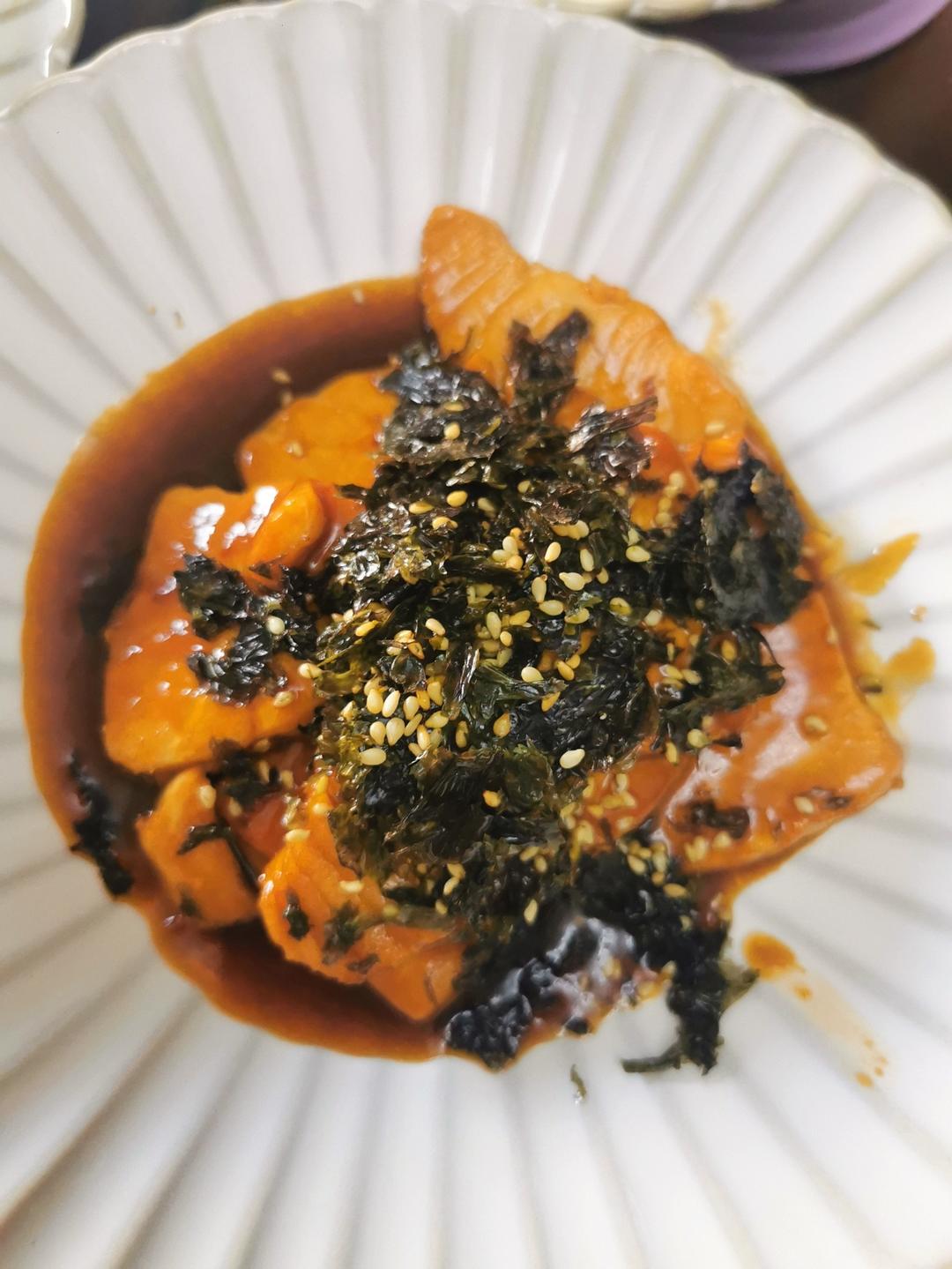 酱汁三文鱼【宝宝辅食】