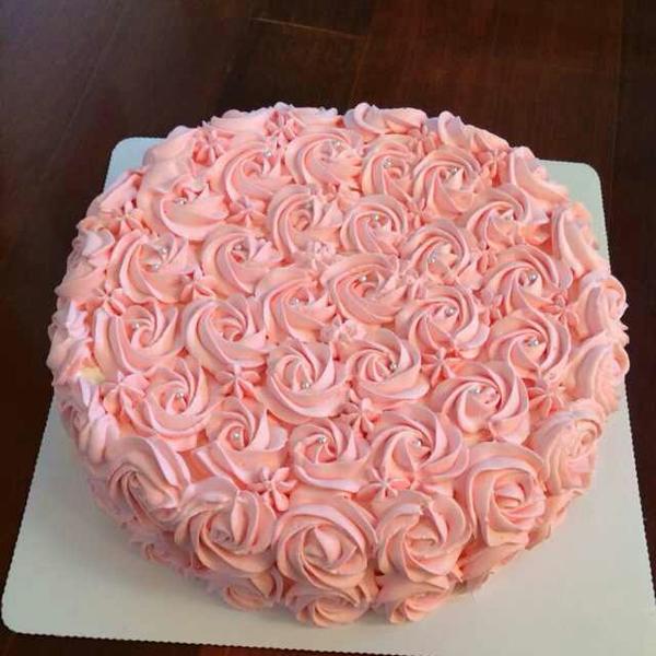 玫瑰花海綿蛋糕