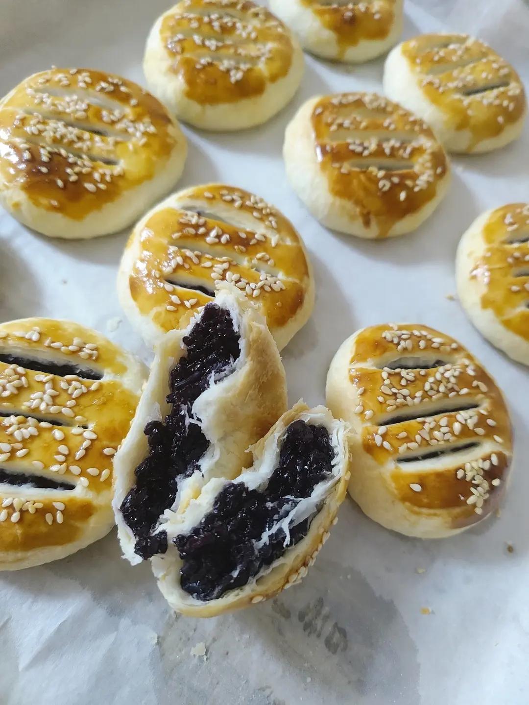 紫米馅老婆饼超快手（不用出膜不用醒面）