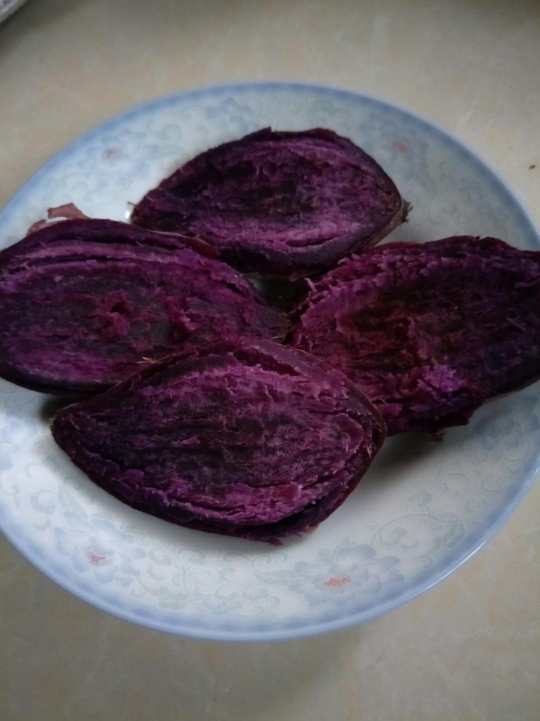 昱桦园做的蒸紫薯