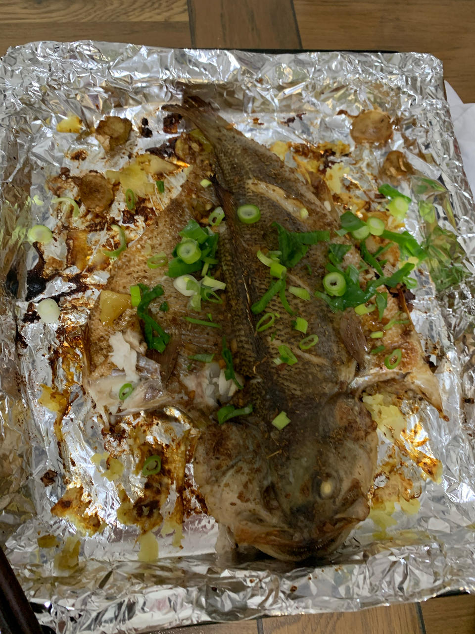 超简单的烤鲈鱼🐟