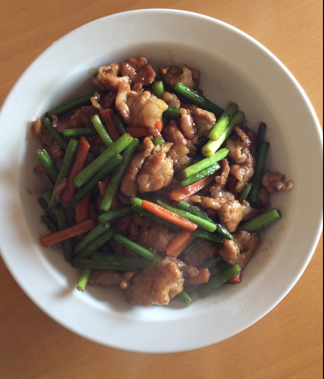 蒜苔炒肉
